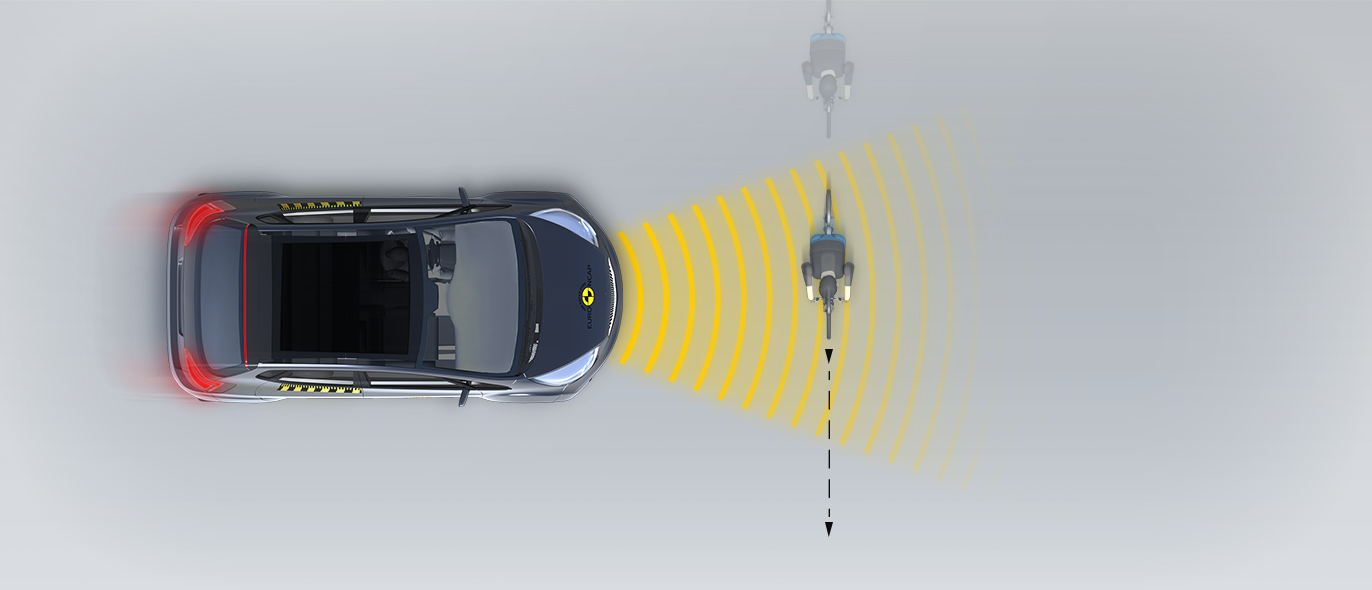 Approaching a crossing cyclist