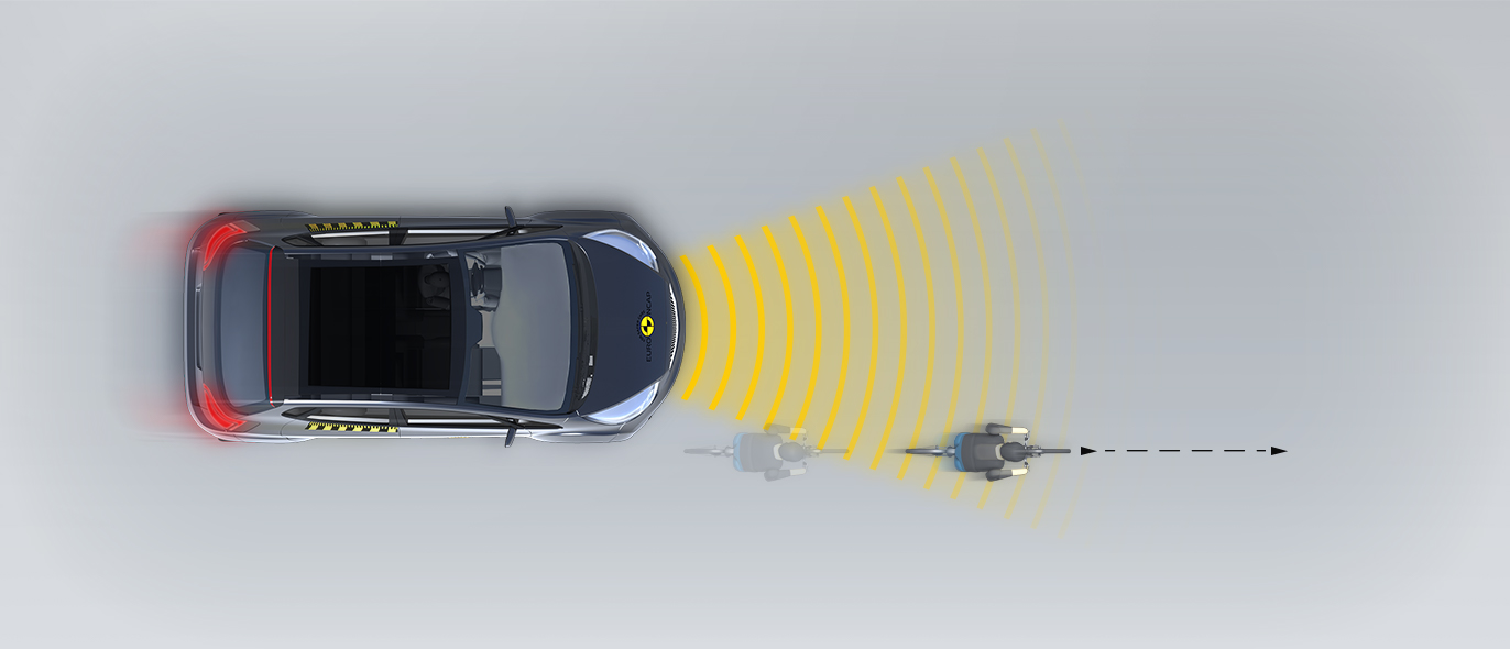 Cyclist along the roadside