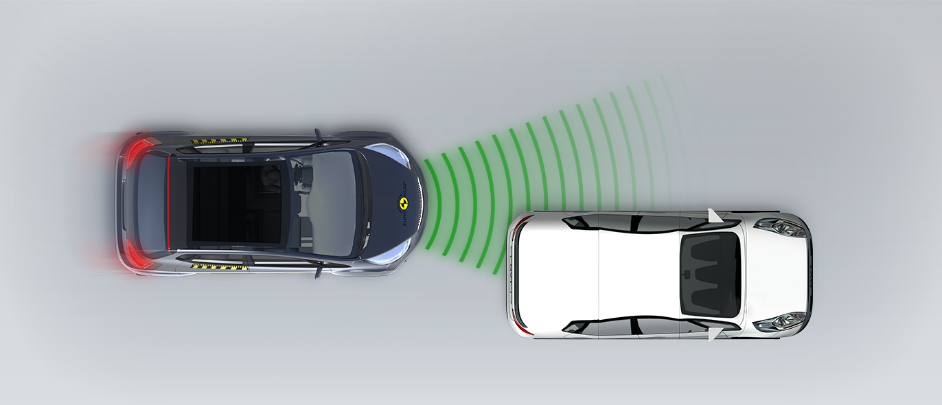 Approaching a stationary car: Right Offset