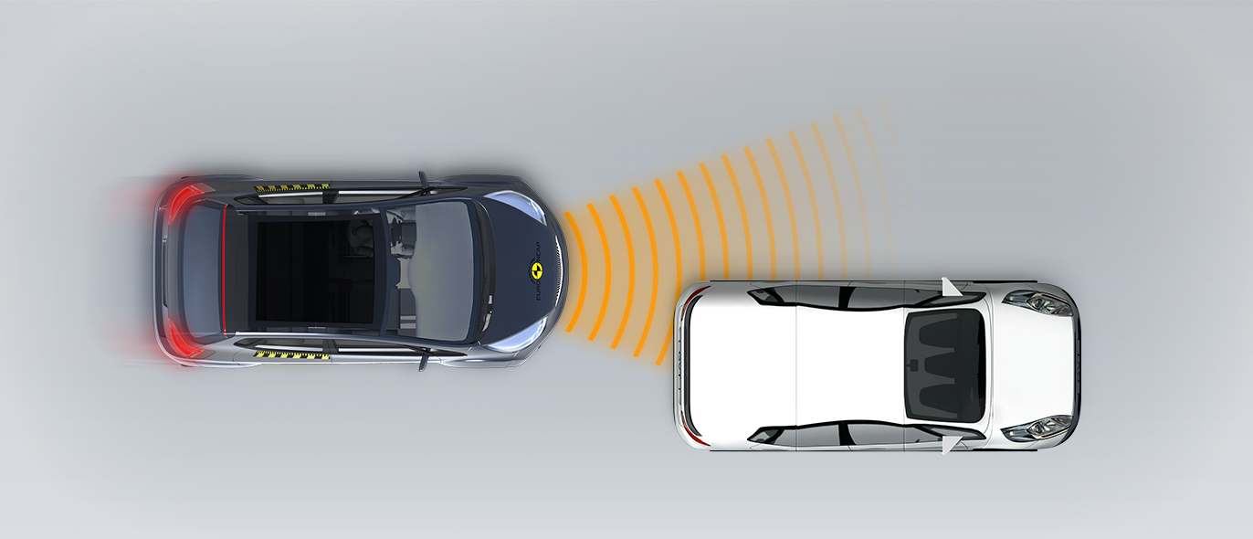 Approaching a stationary car: Right Offset
