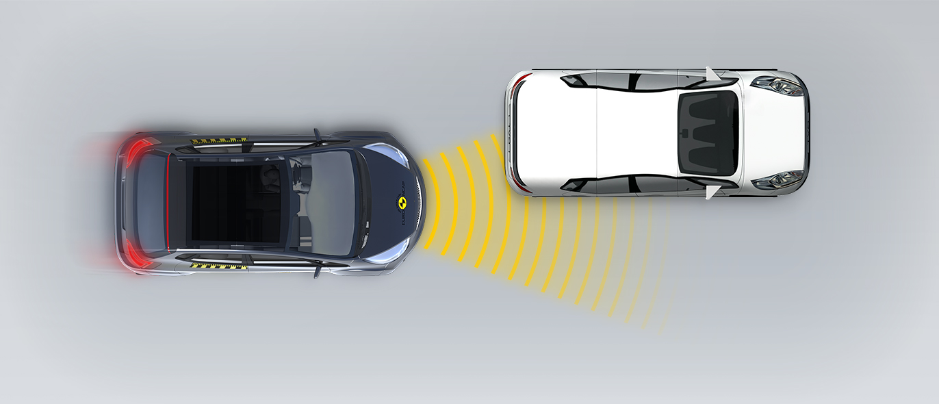 Approaching a stationary car: Left Offset