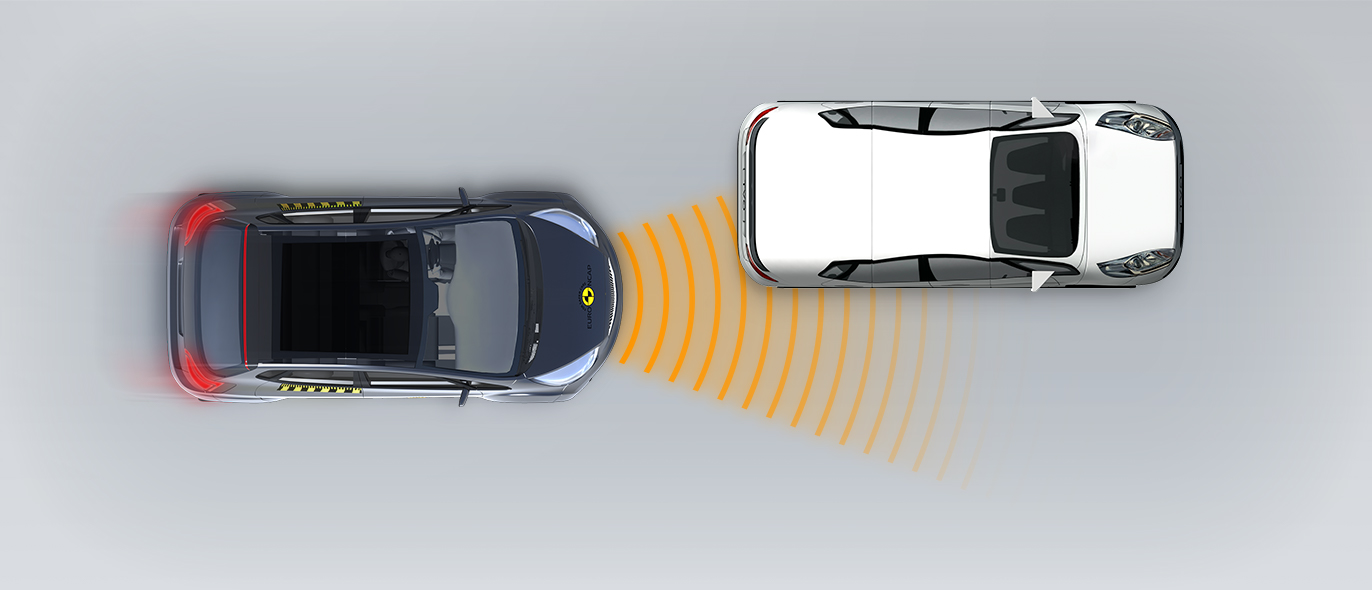 Approaching a stationary car: Left Offset