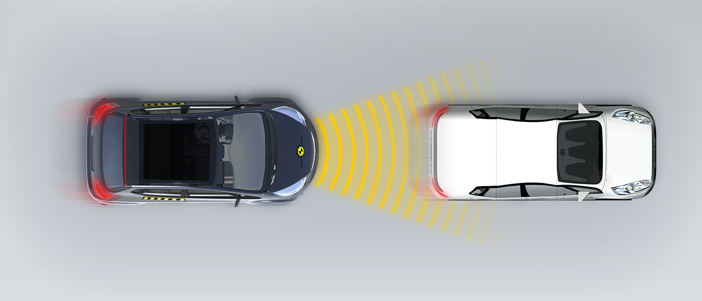 Approaching a slower moving car 