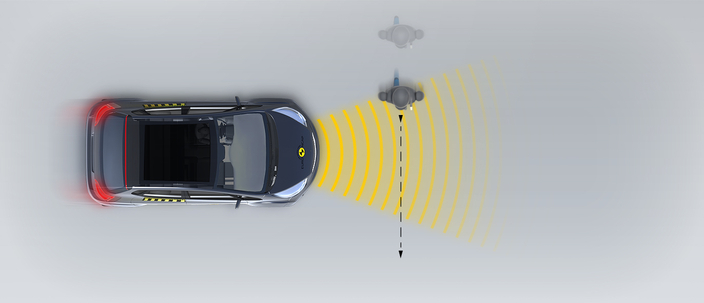 Adult crossing the road