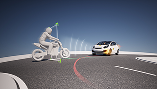 AEB / Lane Support Motorcyclist